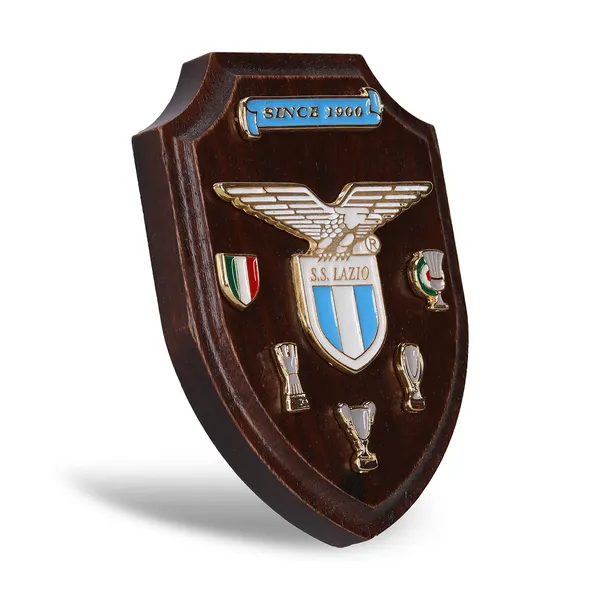 SS LAZIO MINI WOODEN CREST