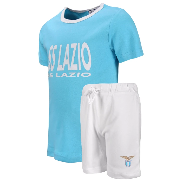 SS LAZIO SHORT SLEEVE PAJAMAS LIGHT BLUE - KIDS