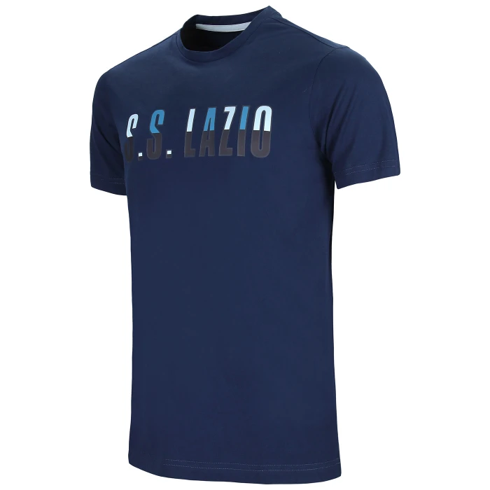 SS LAZIO NAVY LOGO T-SHIRT 2024/25