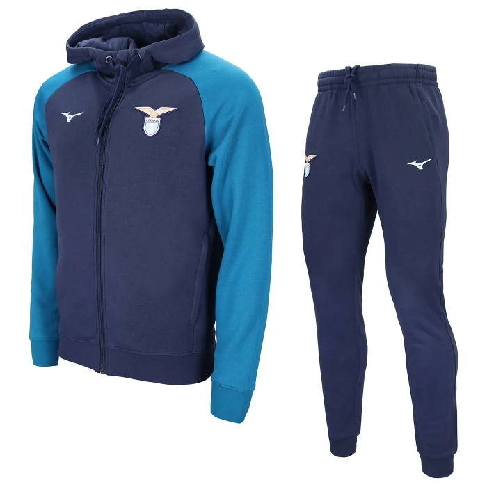 SS LAZIO NAVY PRESENTATION FZ HOODIE TRACKSUIT 2024/25