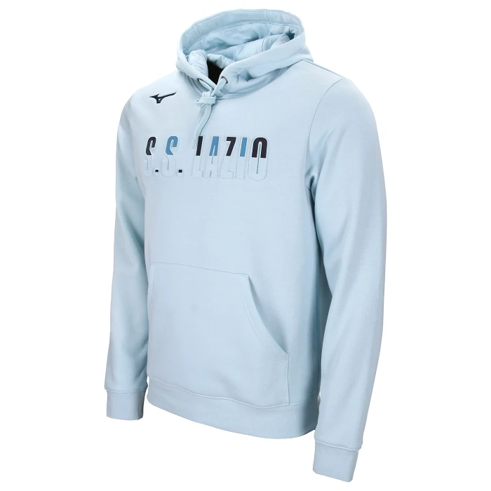 SS LAZIO LIGHT BLUE LOGO HOODIE 2024/25