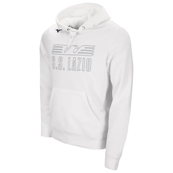 SS LAZIO WHITE GRAPHIC HOODIE 2024/25