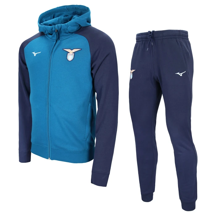 SS LAZIO CELESTIAL BLUE PRESENTATION FZ HOODIE TRACKSUIT 2024/25 - KIDS