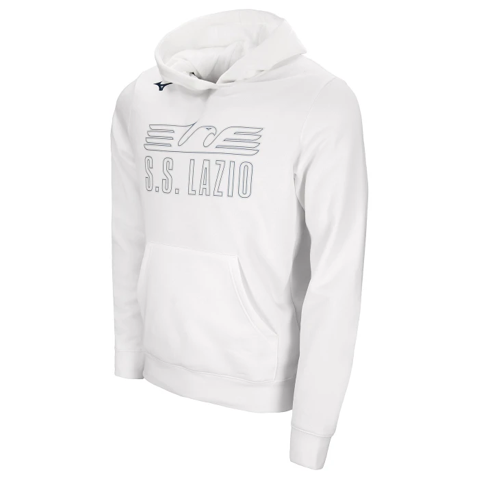 SS LAZIO WHITE GRAPHIC HOODIE 2024/25 - KIDS