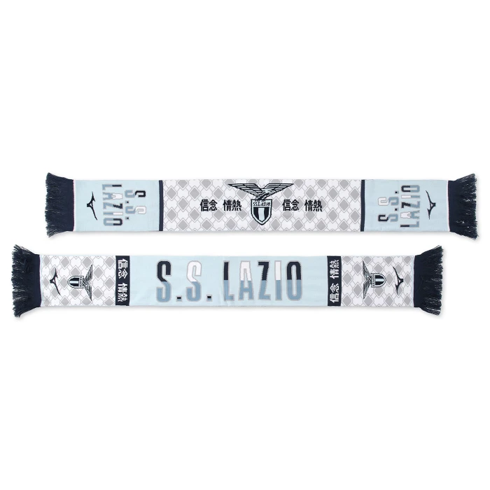 SS LAZIO DOUBLE FACE WHITE SCARF 2024/25